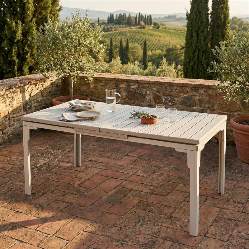 ANDY TAVOLO RESINA TORTORA EXTEN 180-240X89,5X76