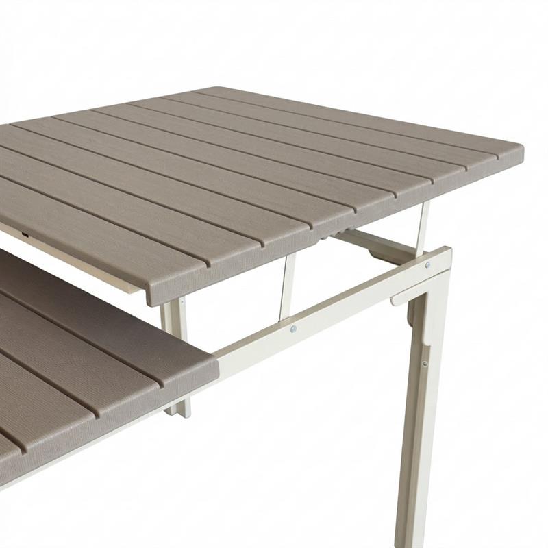 ANDY TAVOLO RESINA TORTORA EXTEN 180-240X89,5X76