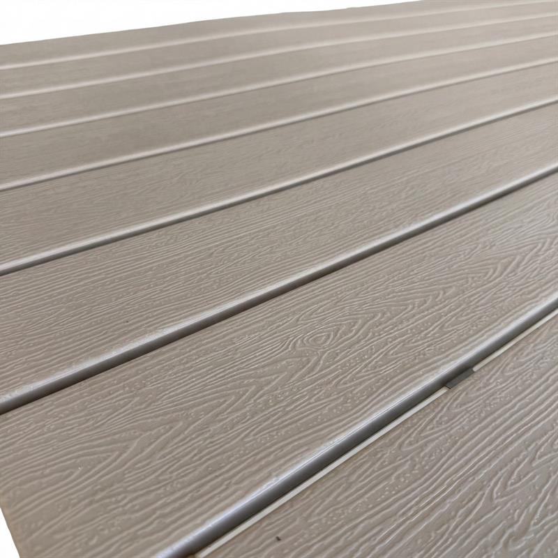 Tavolo da giardino quadrato in resina HDPE tortora 78x78x74 -  Andy