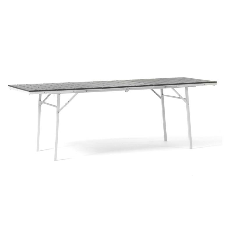 ANDY TAVOLO RESINA GRIGIO PIEG+EXTEN 166-214X78X76
