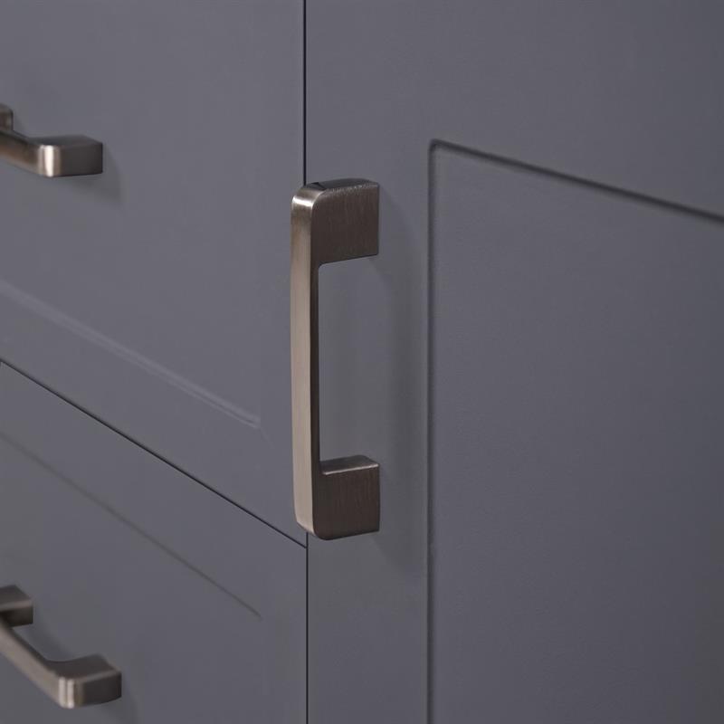 GINEVRA CREDENZA 2A + 3C GRIGIA TOP NOCE 120X40X82,5 CM