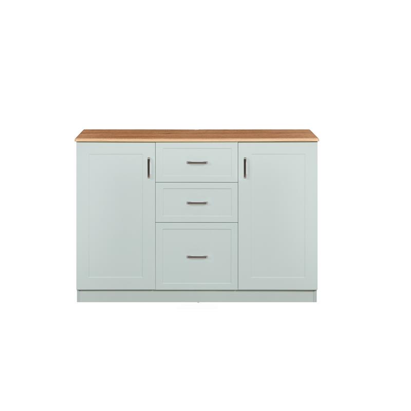 GINEVRA CREDENZA 2A + 3C SALVIA TOP NOCE 120X40X82,5 CM