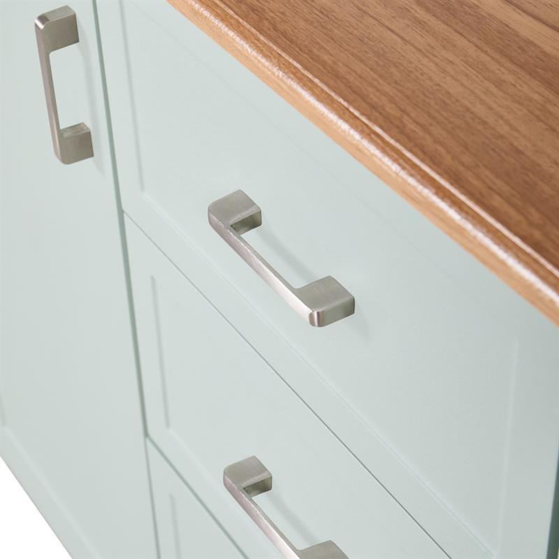 GINEVRA CREDENZA 2A + 3C SALVIA TOP NOCE 120X40X82,5 CM