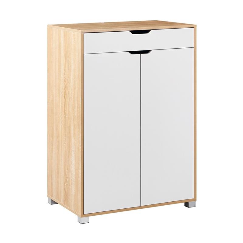 SKY MOBILETTO 2 ANTE 1 CASSETTO BIANCO/ROVERE 76,8X50X113 CM