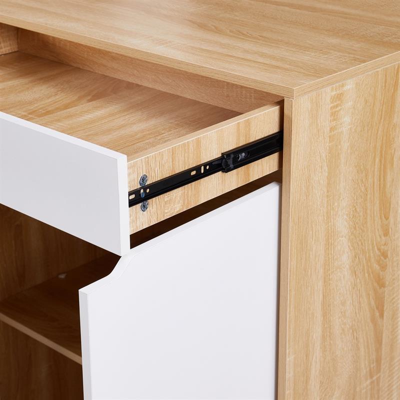 SKY MOBILETTO 2 ANTE 1 CASSETTO BIANCO/ROVERE 76,8X50X113 CM