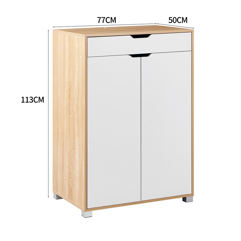 SKY MOBILETTO 2 ANTE 1 CASSETTO BIANCO/ROVERE 76,8X50X113 CM