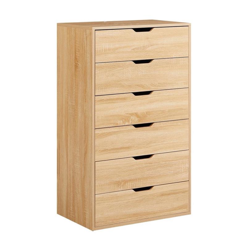 SKY CASSETTIERA 6 CASSETTI ROVERE 68X40X115 CM