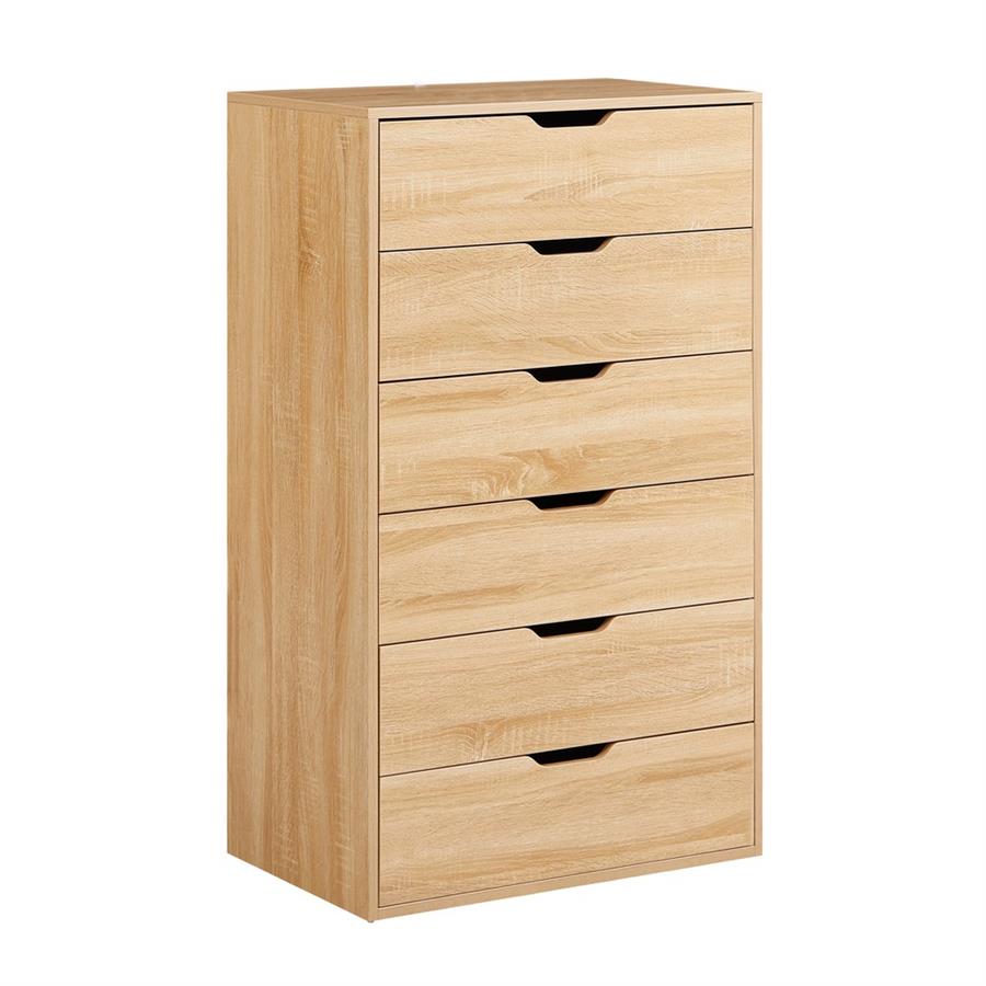 SKY CASSETTIERA 6 CASSETTI ROVERE 68X40X115 CM