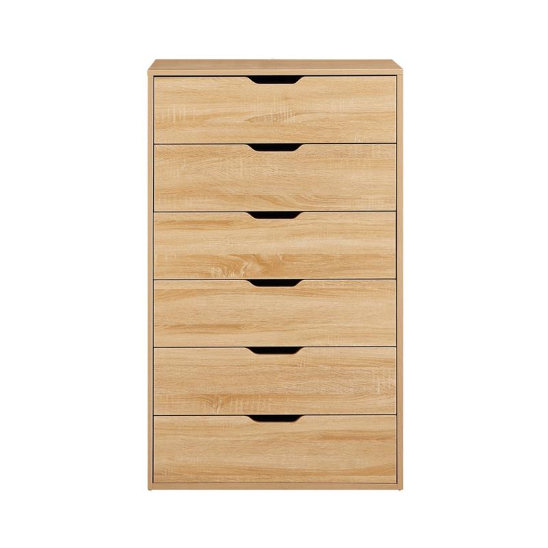 SKY CASSETTIERA 6 CASSETTI ROVERE 68X40X115 CM