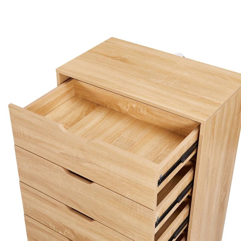 SKY CASSETTIERA 6 CASSETTI ROVERE 68X40X115 CM