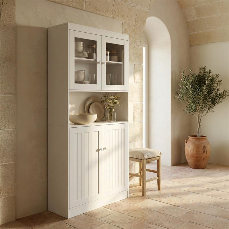 PROVENZA CREDENZA BIANCA 84X32X190 CM