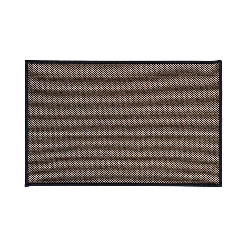 TAPPETO ANTISC. TRAMA INTRECCIATA 50X80 NERO