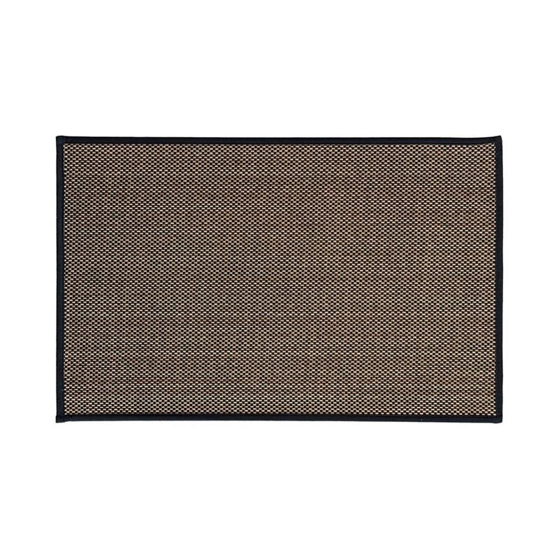 TAPPETO ANTISC. TRAMA INTRECCIATA 50X80 NERO