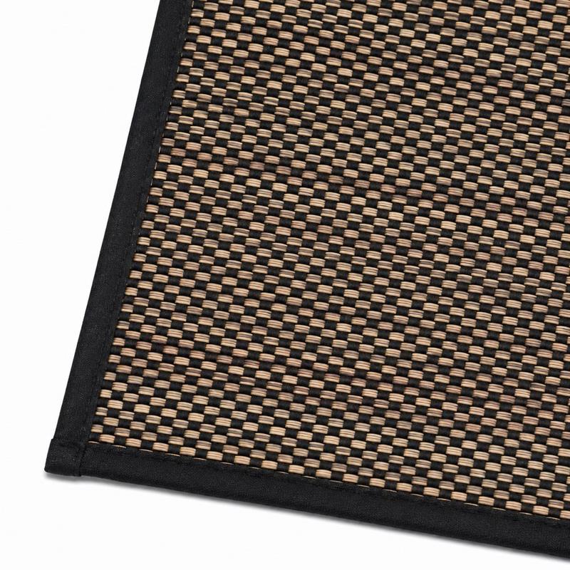 Tappeto antiscivolo nero 50x80 trama intrecciata