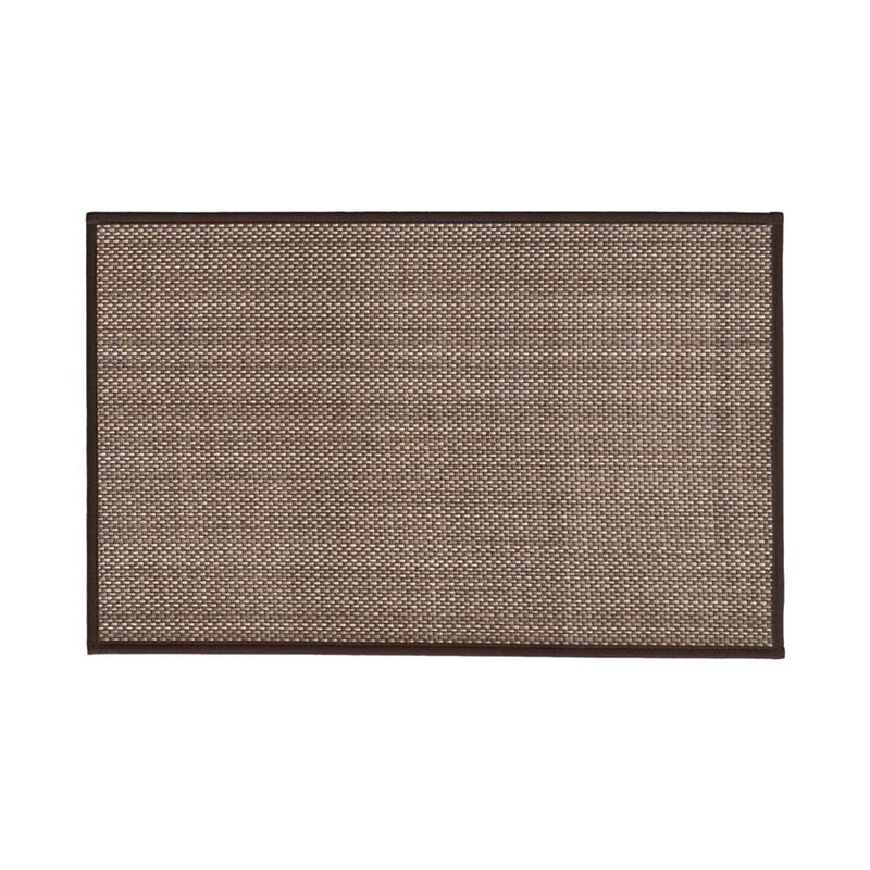 TAPPETO ANTISC. TRAMA INTRECCIATA 50X80 MARRONE