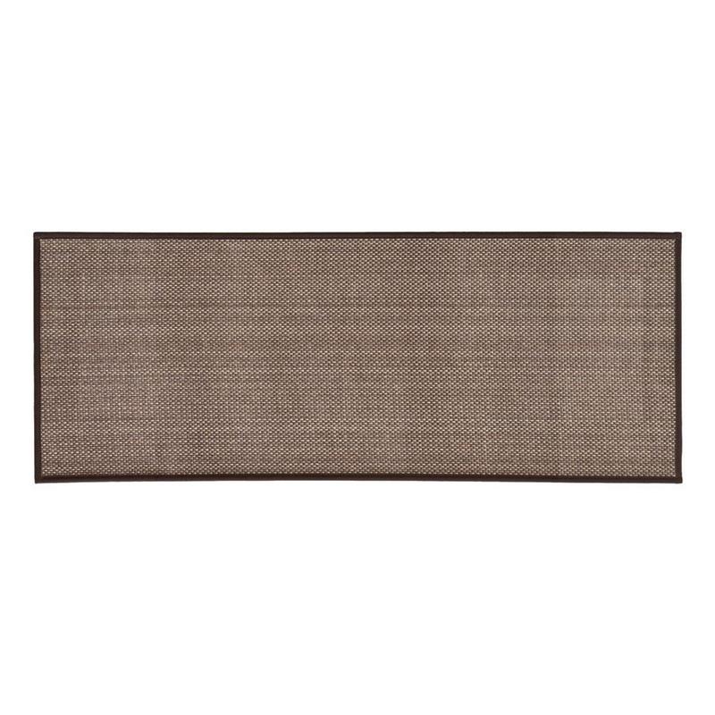 TAPPETO ANTISC. TRAMA INTRECCIATA 45X120 MARRONE