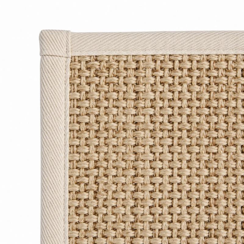 Tappeto antiscivolo beige 50x80 trama intrecciata