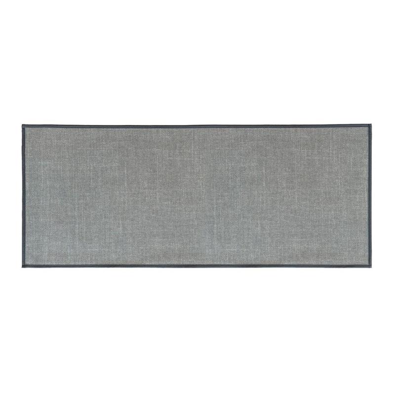 TAPPETO ANTISC. EFFETTO LINO 50X120 GRIGIO