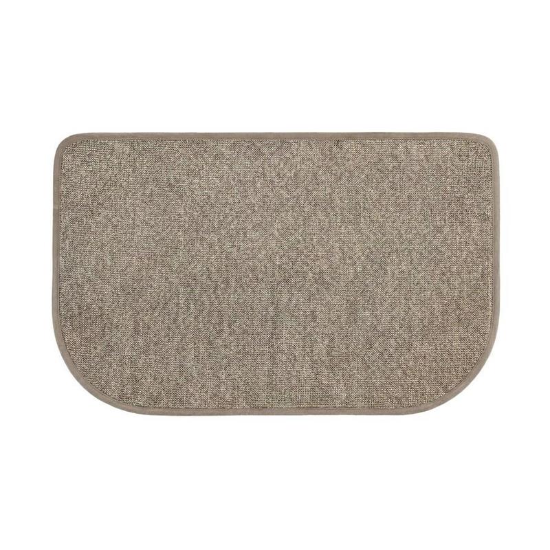 TAPPETO ANTISC. EFFETTO LINO STONDATO 50X80 BEIGE