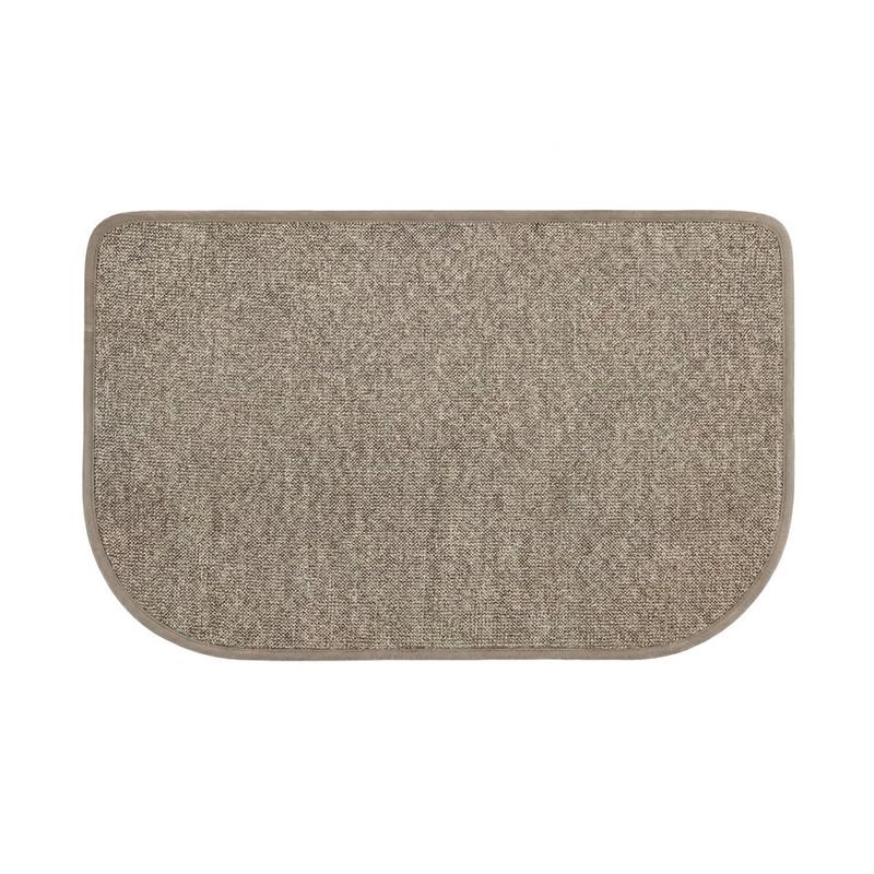 TAPPETO ANTISC. EFFETTO LINO STONDATO 50X80 BEIGE