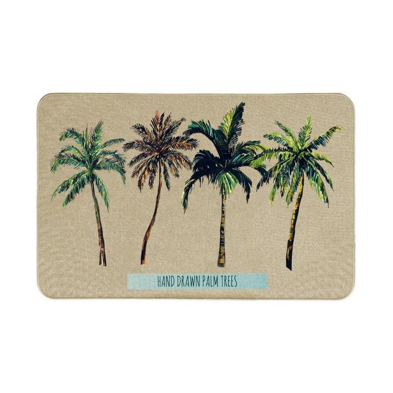 TAPPETO ANTISC. 50X80 STAMPA PALMS