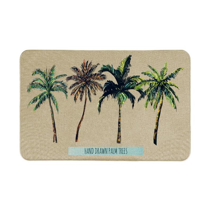 TAPPETO ANTISC. 50X80 STAMPA PALMS