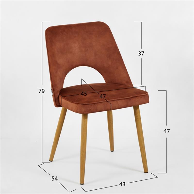 OBLO NEW SEDIA MATTONE