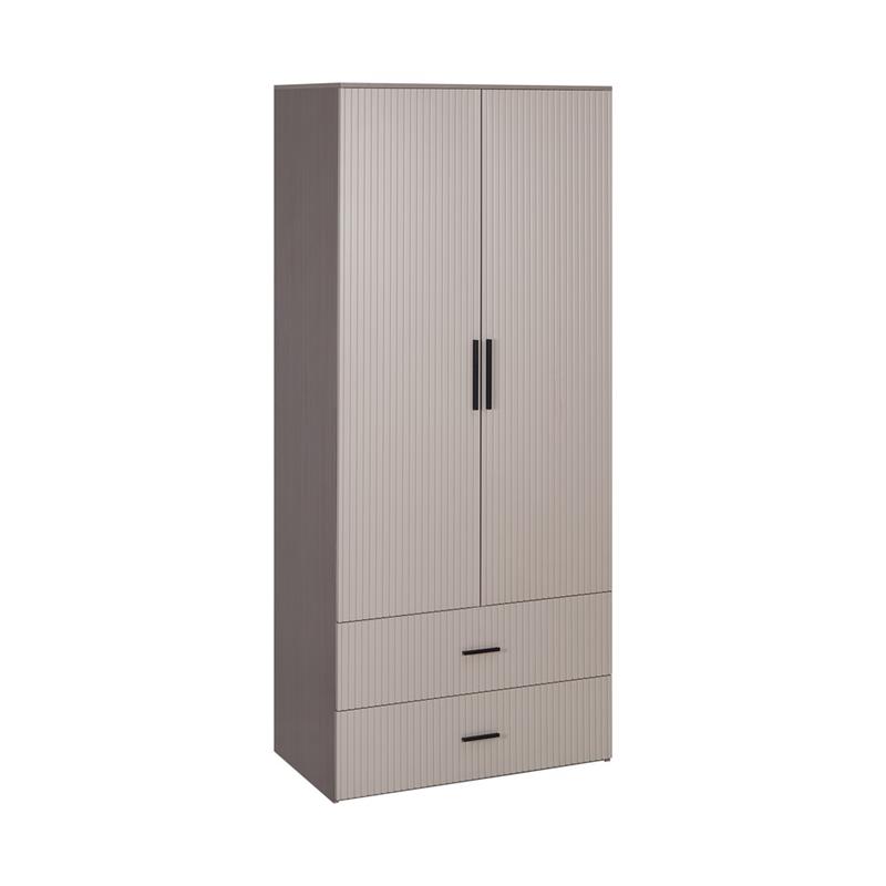 TRAMA ARMADIO CANNETTATO 2 CASSETTI TORTORA