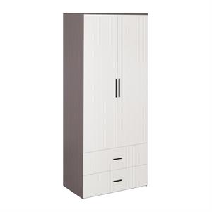 TRAMA ARMADIO CANNETTATO 2 CASSETTI AVORIO