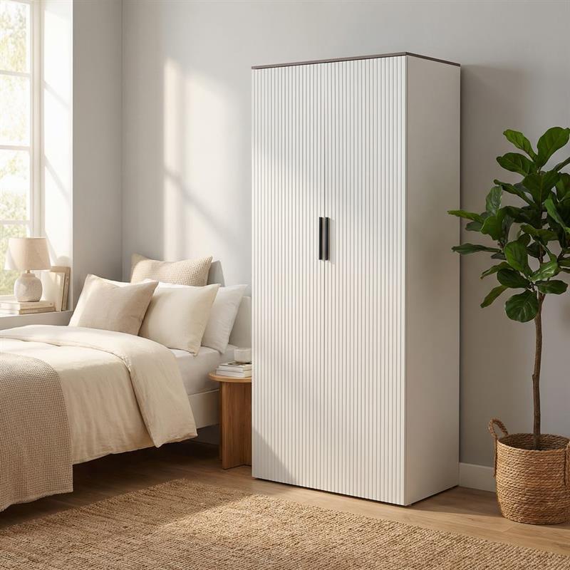 TRAMA ARMADIO CANNETTATO 7 RIPIANI AVORIO