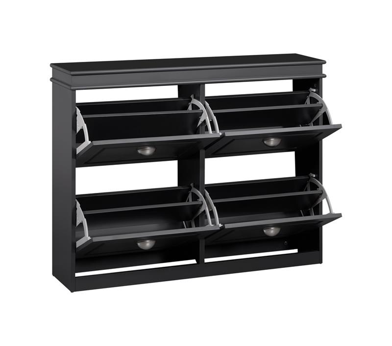 VITTORIA SCARPIERA 4 ANTE GRIGIA 105X24X82 CM