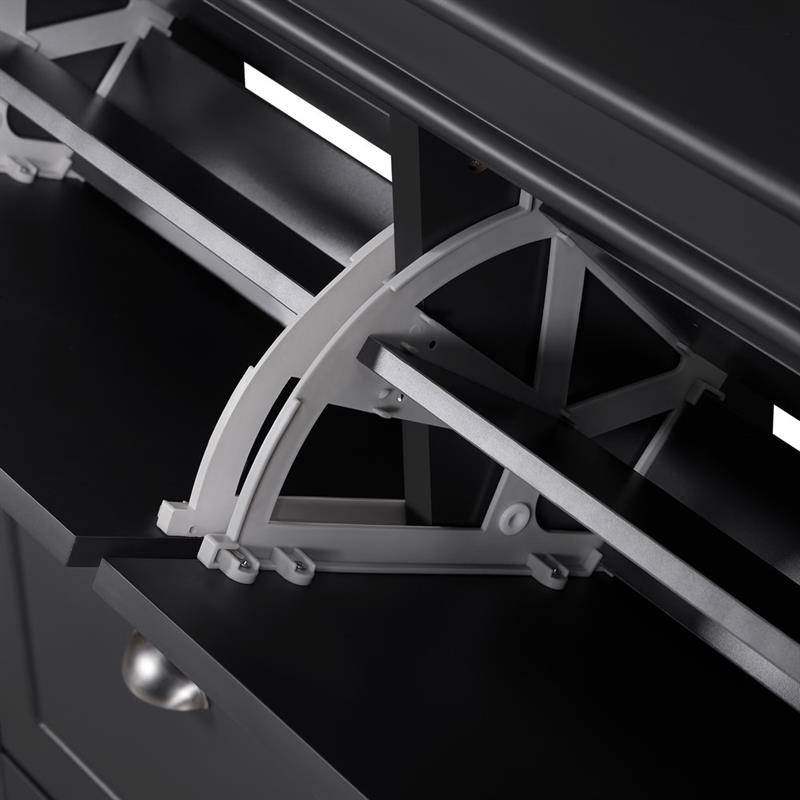 VITTORIA SCARPIERA 4 ANTE GRIGIA 105X24X82 CM