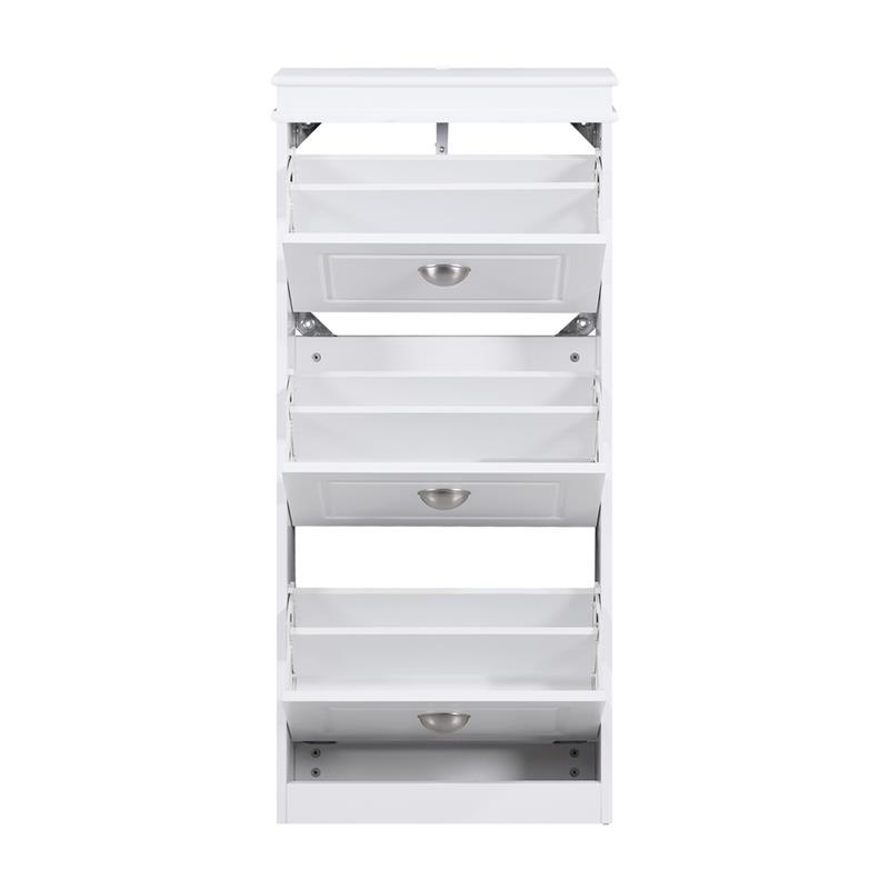 VITTORIA SCARPIERA 3 ANTE BIANCA 53X24X117 CM