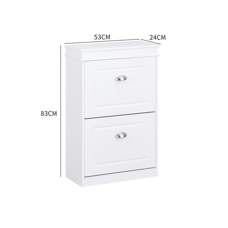 VITTORIA SCARPIERA 2 ANTE BIANCA 53X24X82 CM