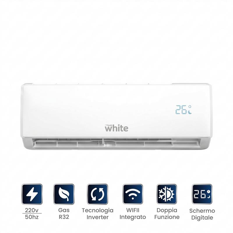 WHITE CONDIZ.12000BTU WIFI
