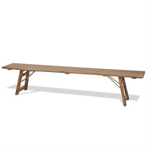 Panca da giardino pieghevole in legno di acacia 220 cm - Beer