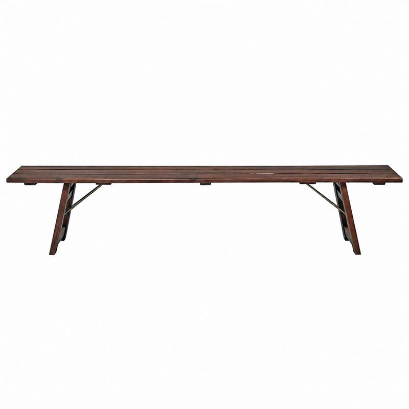 Panca da giardino pieghevole in legno di acacia 220 cm - Beer