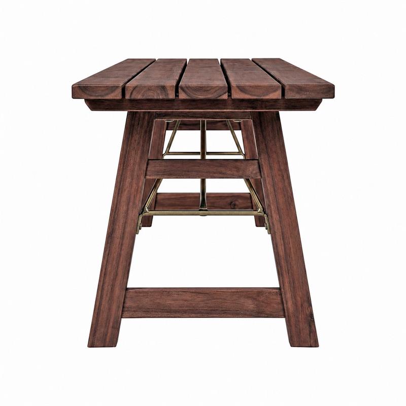 Panca da giardino pieghevole in legno di acacia 220 cm - Beer