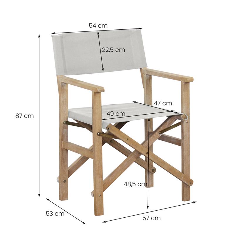 SEDIA REGISTA BRINDISI ECRU