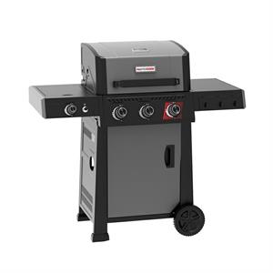Barbecue a gas con 3 bruciatori e fornello laterale Bully Acciaio