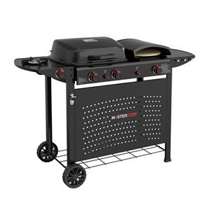 Barbecue a gas multifunzione con forno pizza e fornello Multi Jolly Acciaio