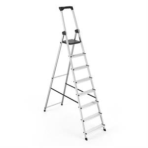 Scala in alluminio i professionale pieghevole 8 gradini compatta