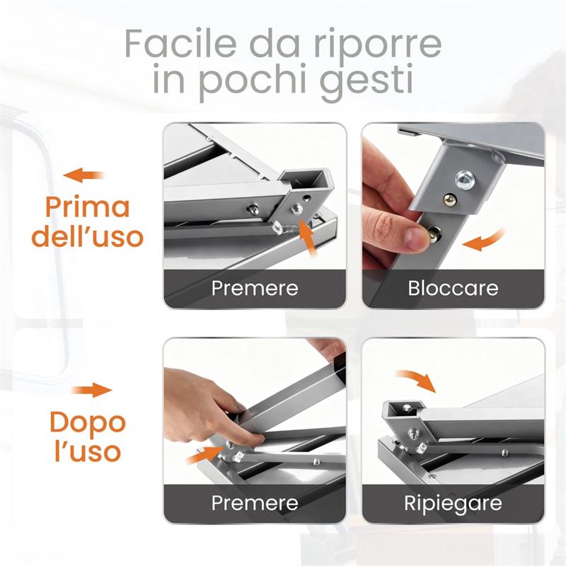 SCALINO PIEGHEVOLE ANTISCIVOLO