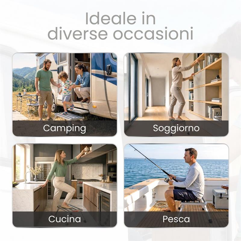 SCALINO PIEGHEVOLE ANTISCIVOLO