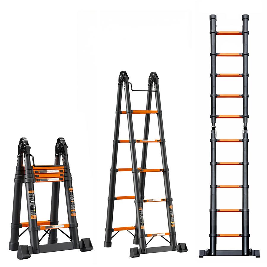 SCALA TELESCOPICA DOPPIA 4.0M BLACK