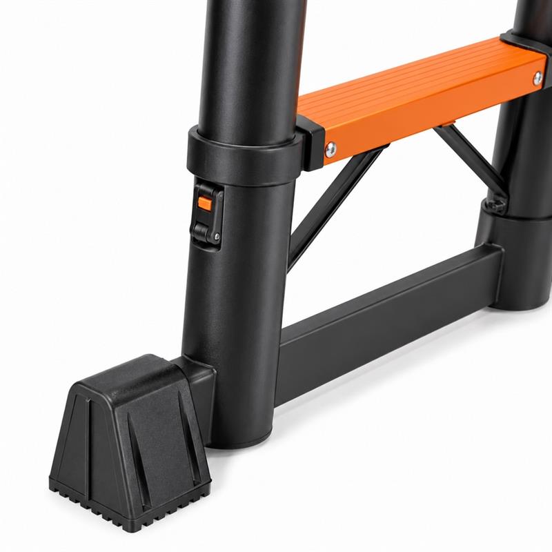 Scala telescopica doppia in alluminio 5+5 pioli 4 m portata 150 kg