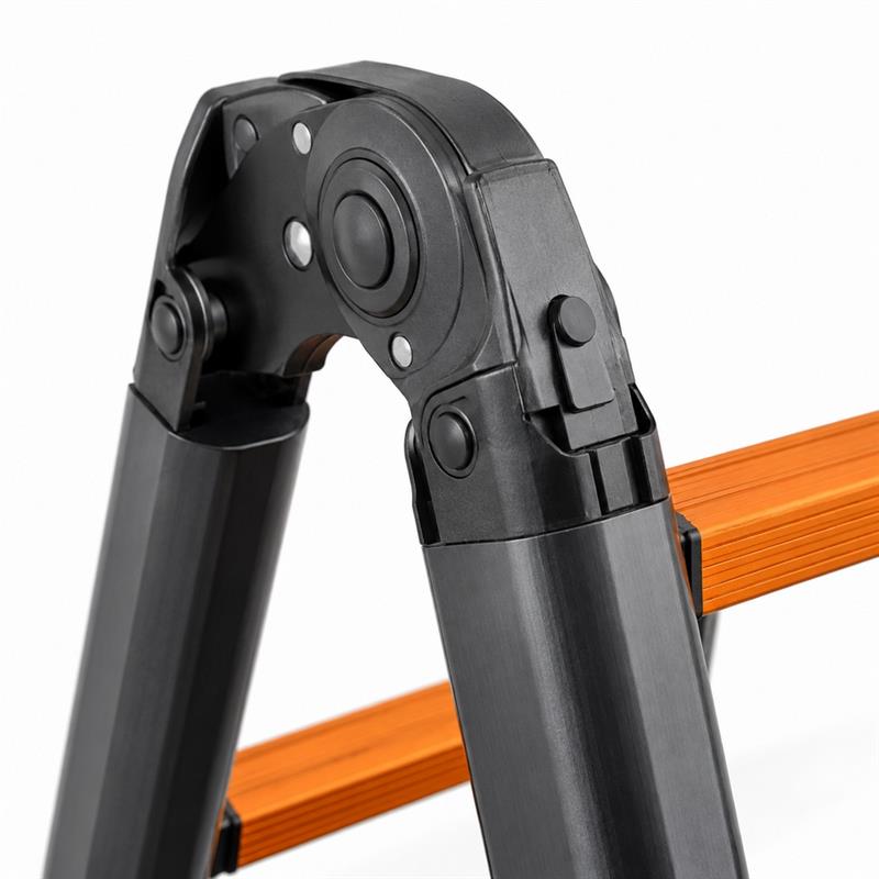 Scala telescopica doppia in alluminio 6+6 pioli 4,8 m portata 150 kg