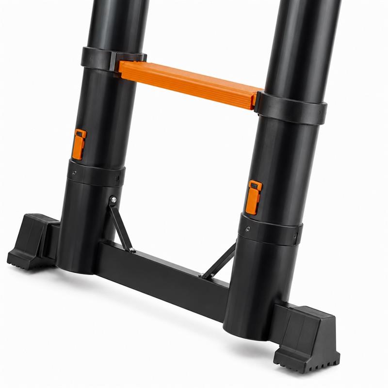 Scala telescopica doppia in alluminio 6+6 pioli 4,8 m portata 150 kg