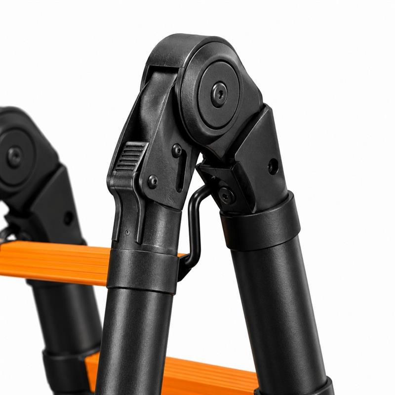 Scala telescopica doppia in alluminio 7+7 pioli 5,6 m portata 150 kg