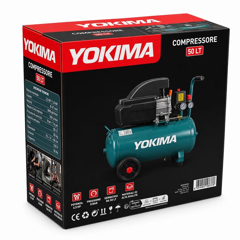 YOKIMA COMPRESSORE 50L